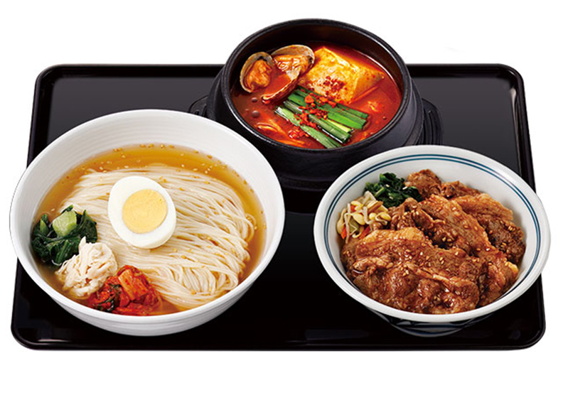 ミニスンドゥブ＋牛かるび丼（小）＋ミニ冷麺