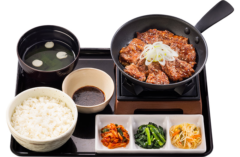 厚切り牛かるび定食